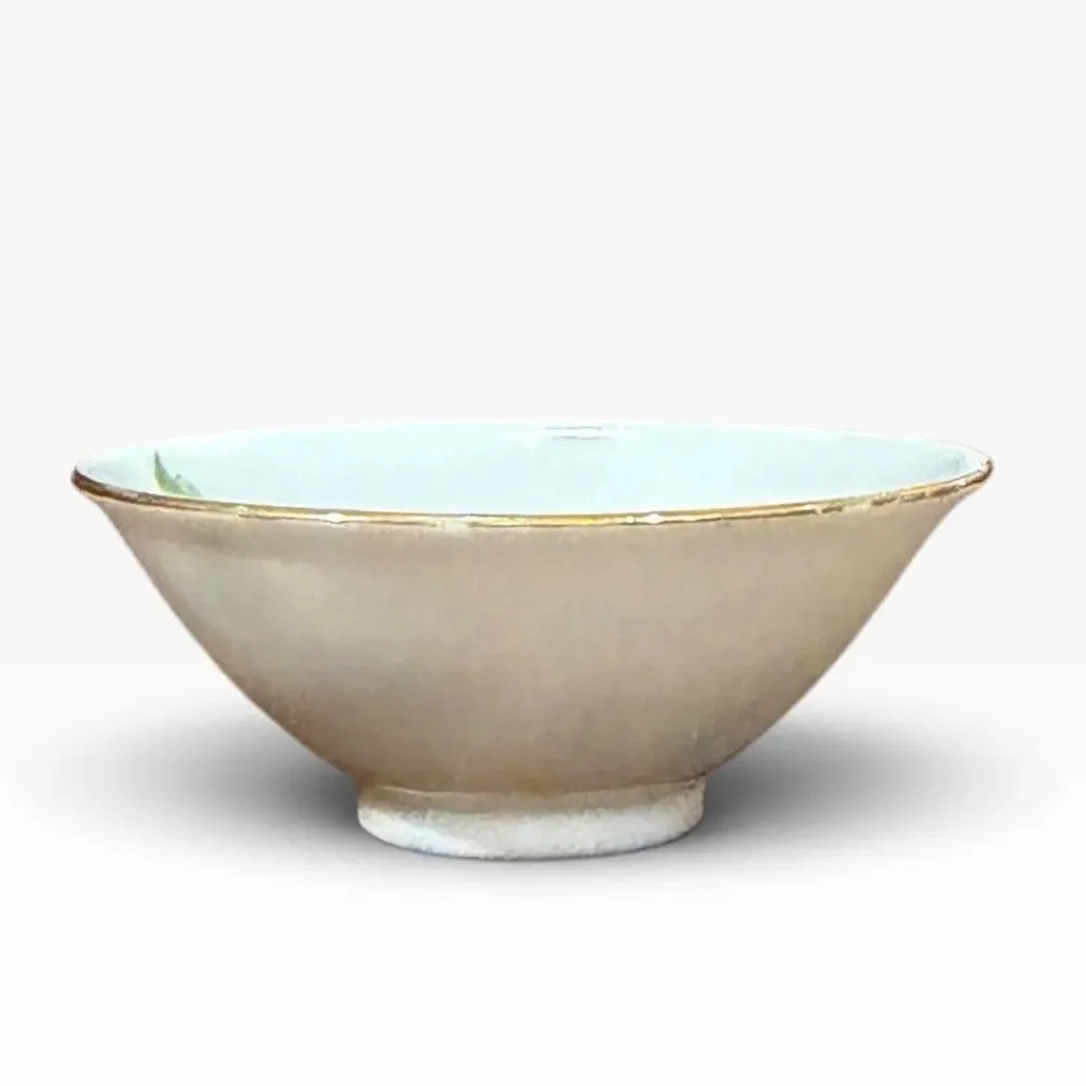Occupied Japan Hand Painted Condiment Bowl Floral Rose Pattern 3